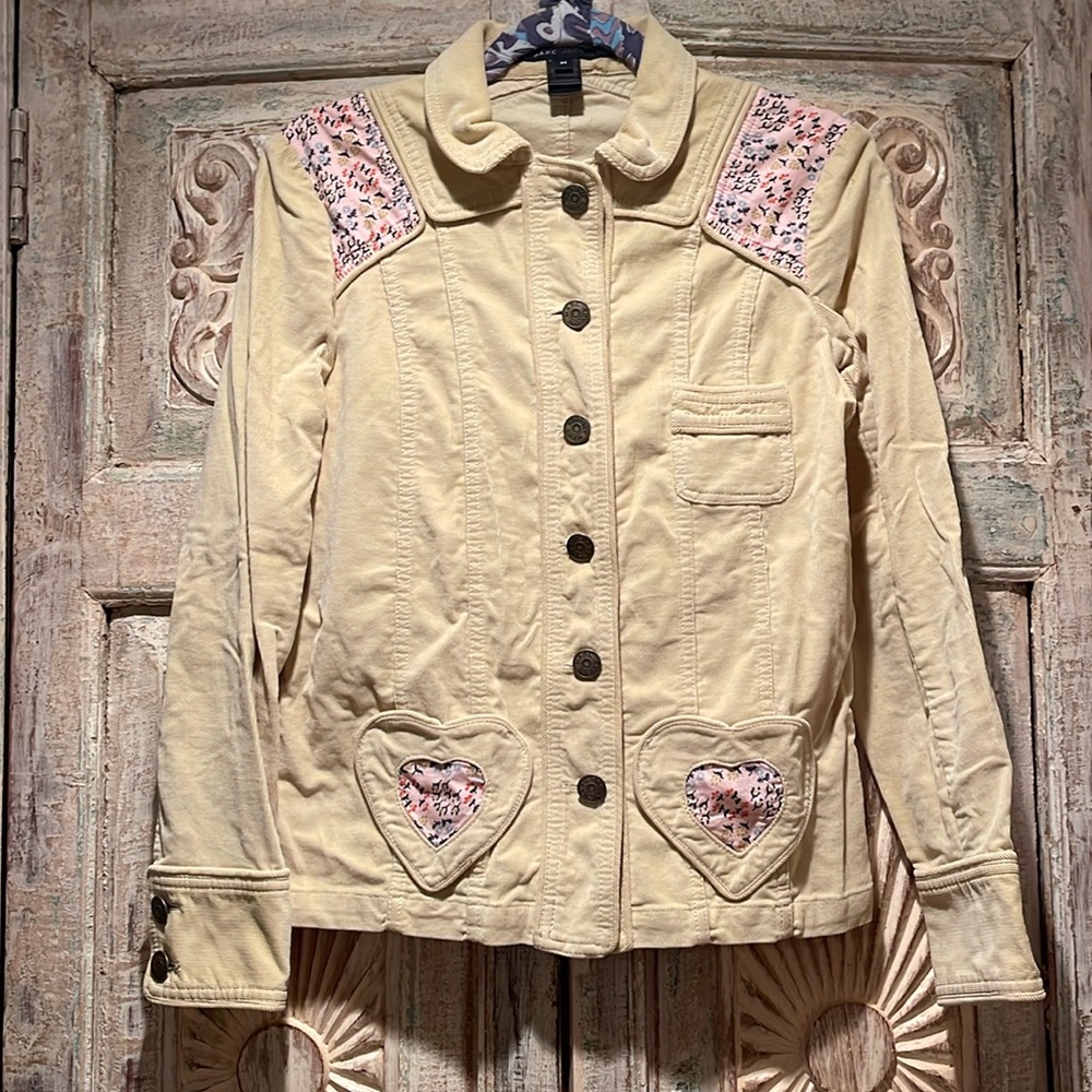 NWOT Vintage Marc Jacobs Corduroy Heart Pocket Jacket /Medium/ 100% Cotton